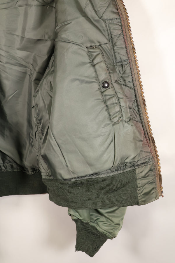 1950年代　LARGE　アメリカ空軍　初期型　MA-1　フライトジャケット　インターメディエイト　中古品 　B