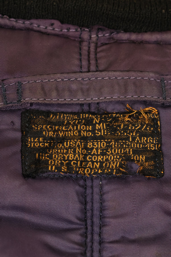 1950年代　LARGE　アメリカ空軍　N2-A　フライトジャケット　フード改造個体　中古品