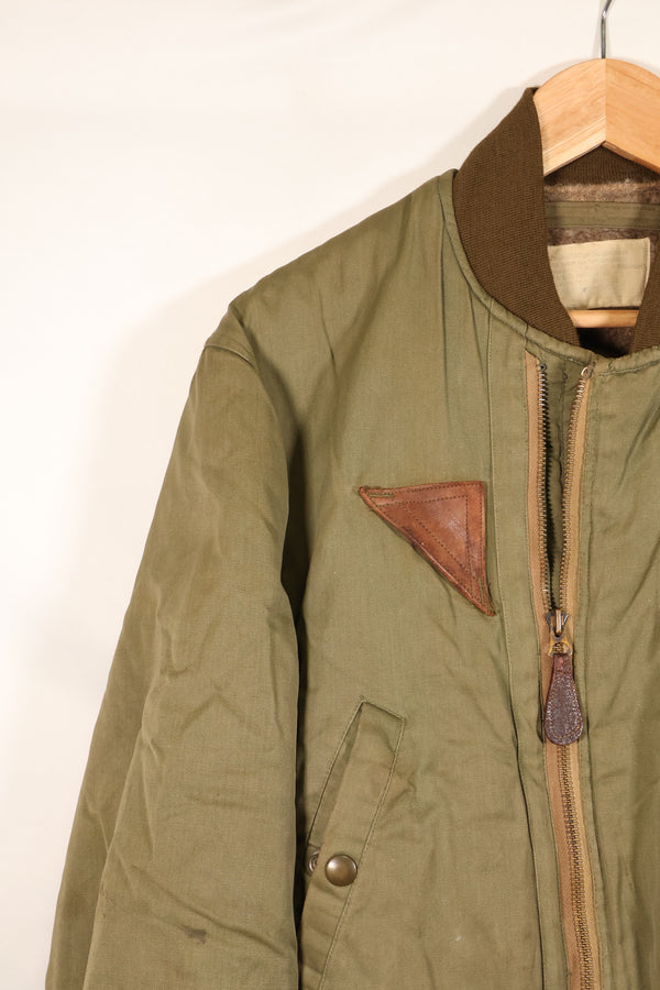 1940年代　推定38〜40　アメリカ陸軍航空隊　USAAF　B-15A　フライトジャケット　ボア改造　中古品