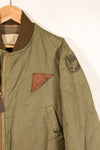 1940年代　推定38〜40　アメリカ陸軍航空隊　USAAF　B-15A　フライトジャケット　ボア改造　中古品