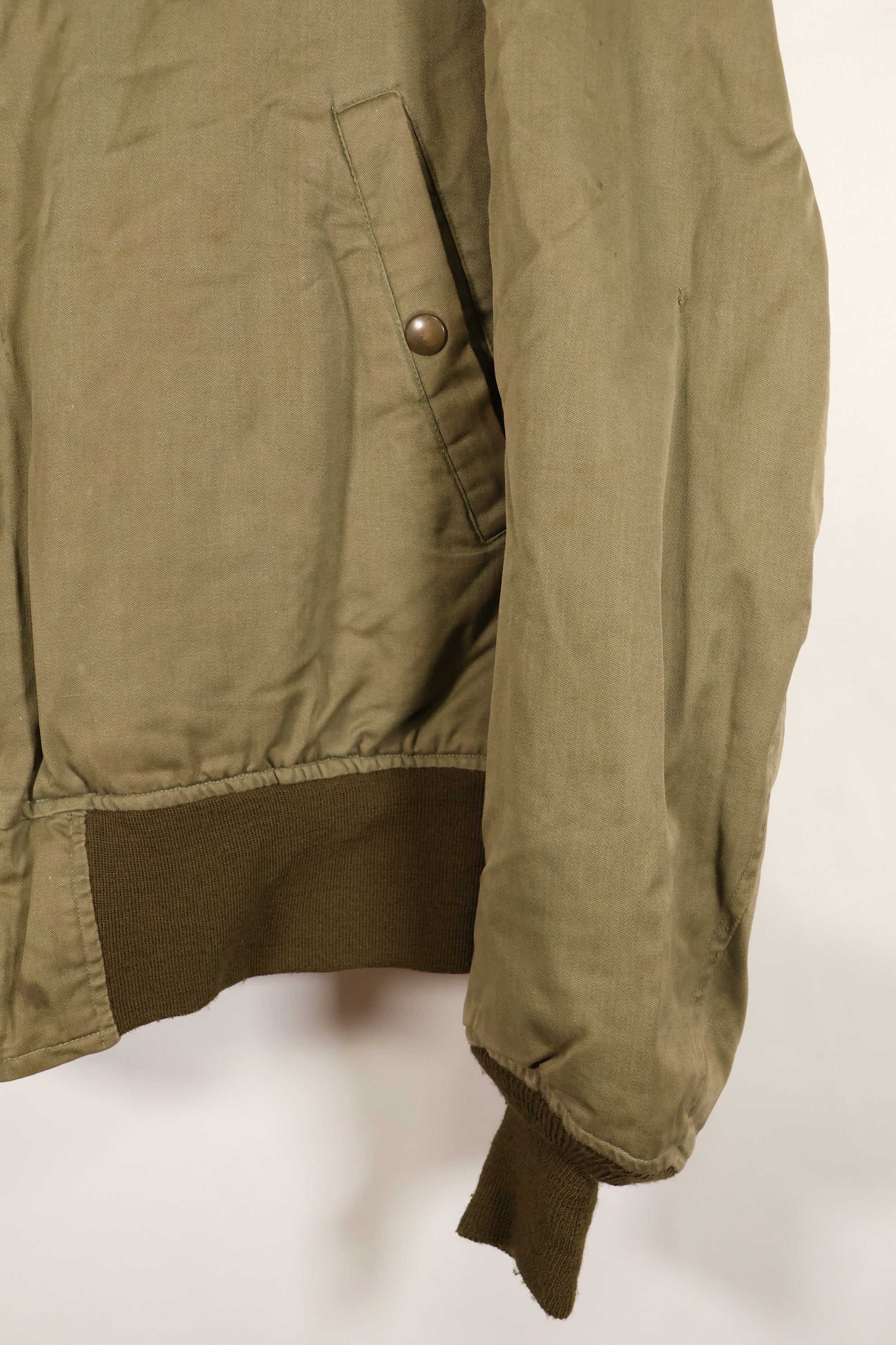 1940年代　推定38〜40　アメリカ陸軍航空隊　USAAF　B-15A　フライトジャケット　ボア改造　中古品