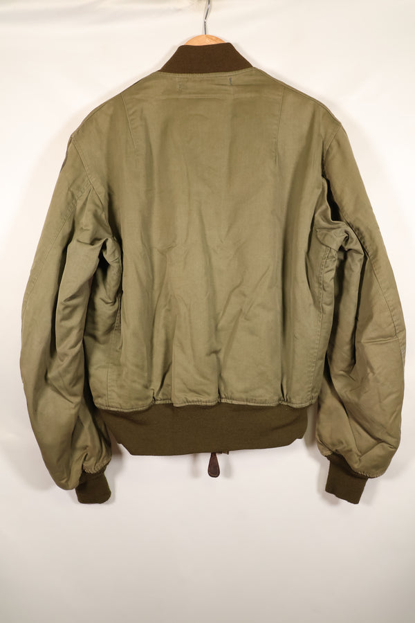 1940年代　推定38〜40　アメリカ陸軍航空隊　USAAF　B-15A　フライトジャケット　ボア改造　中古品