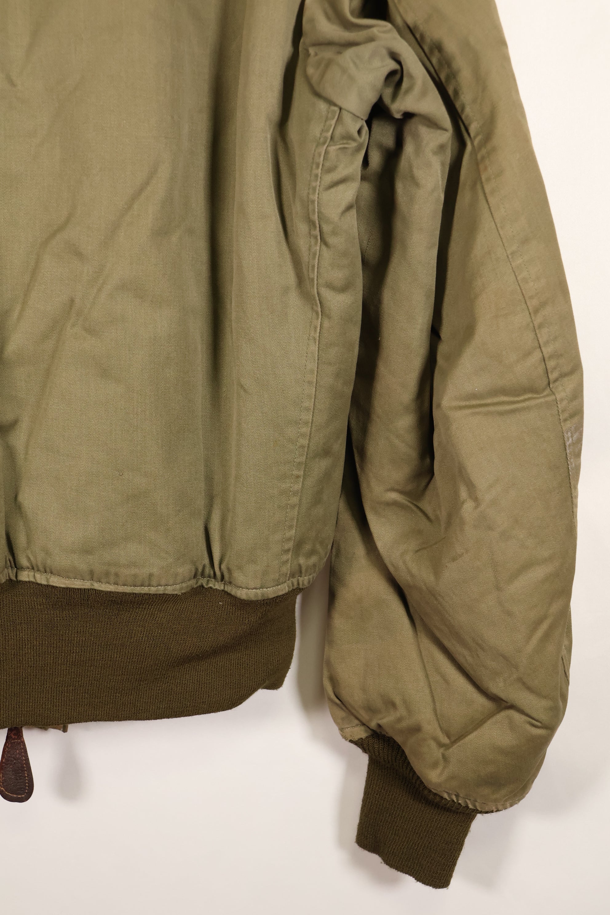 1940年代　推定38〜40　アメリカ陸軍航空隊　USAAF　B-15A　フライトジャケット　ボア改造　中古品