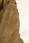 1940年代　サイズ 42　WWII　アメリカ陸軍航空隊　B-15　フライトジャケット　カレンダー加工生地　中古品