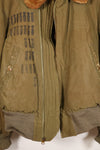 1940年代　サイズ 42　WWII　アメリカ陸軍航空隊　B-15　フライトジャケット　カレンダー加工生地　中古品