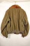 1940年代　サイズ 42　WWII　アメリカ陸軍航空隊　B-15　フライトジャケット　カレンダー加工生地　中古品