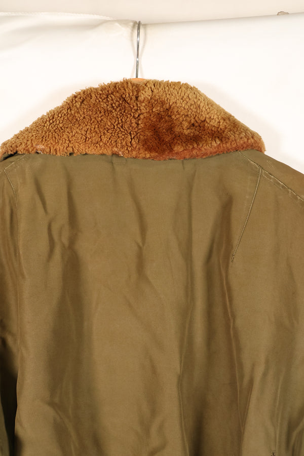 1940年代　サイズ 42　WWII　アメリカ陸軍航空隊　B-15　フライトジャケット　カレンダー加工生地　中古品