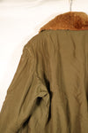 1940年代　サイズ 42　WWII　アメリカ陸軍航空隊　B-15　フライトジャケット　カレンダー加工生地　中古品