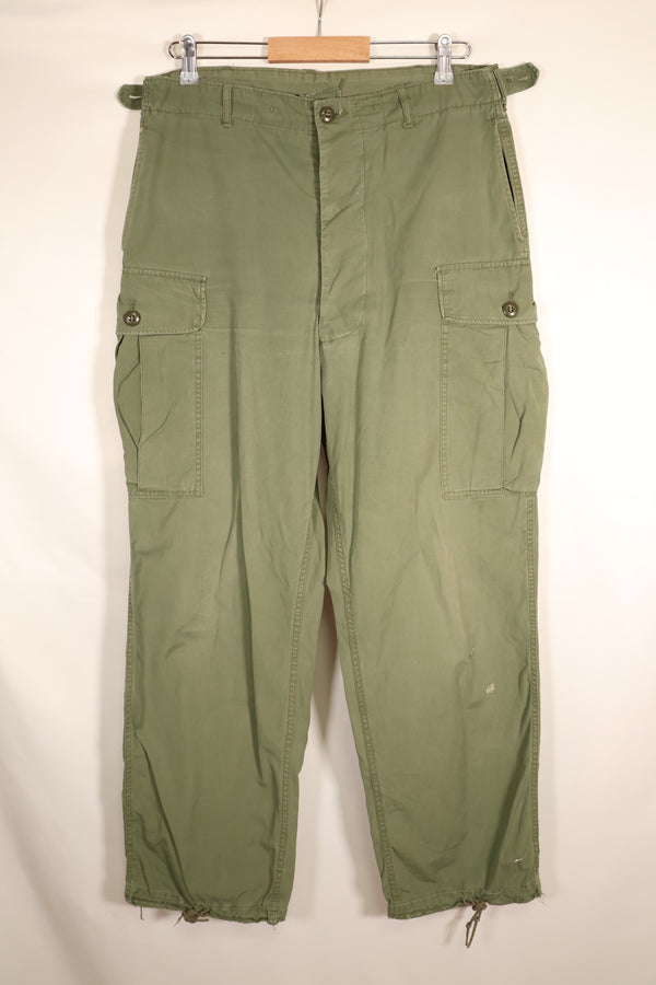 1963年契約　推定 M-S　1st Model ジャングルファティーグ　パンツ　退色あり　中古品