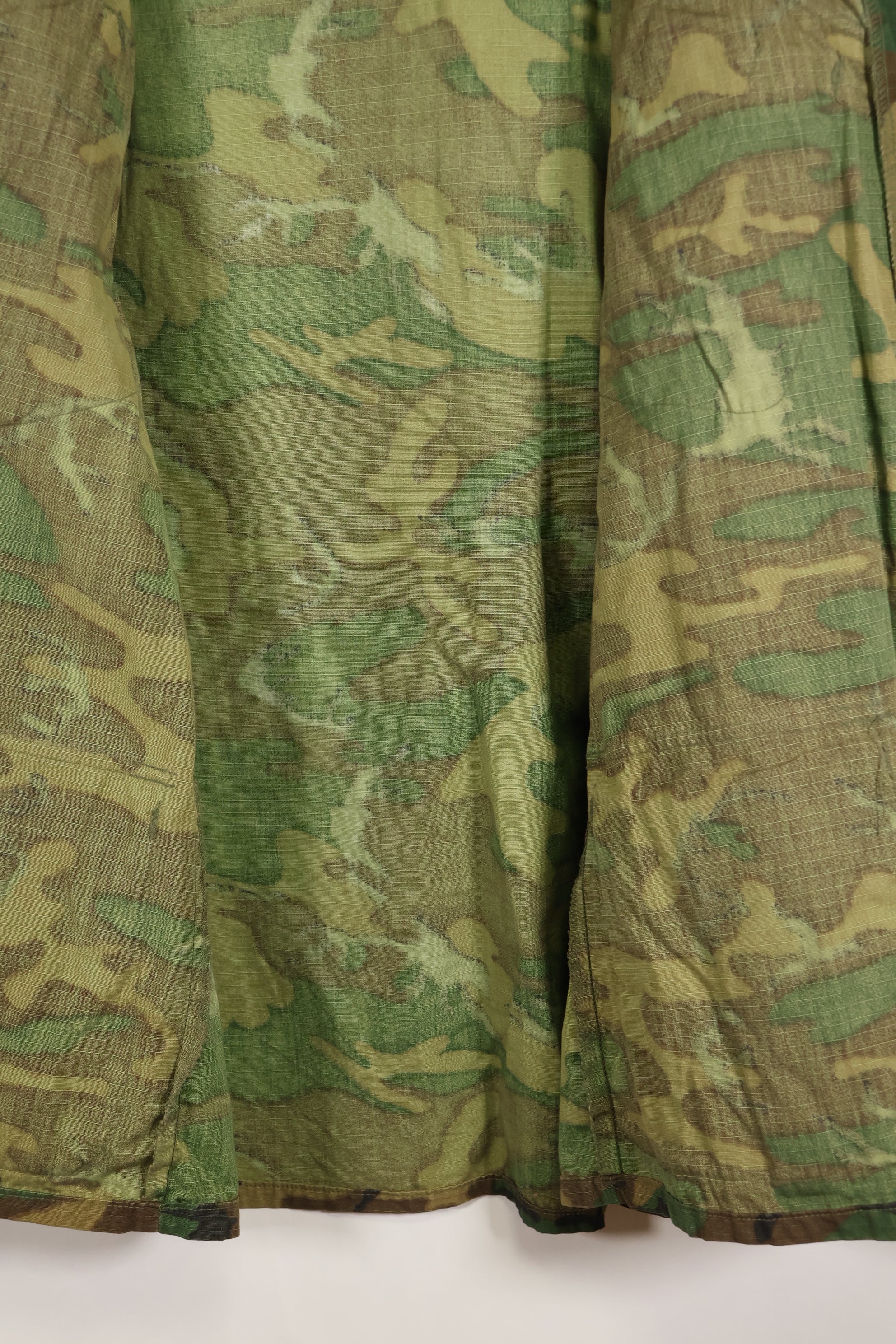 実物　1969年製　M-S　リップストップ　ERDL ファティーグジャケット　ブラウンリーフ  中古品