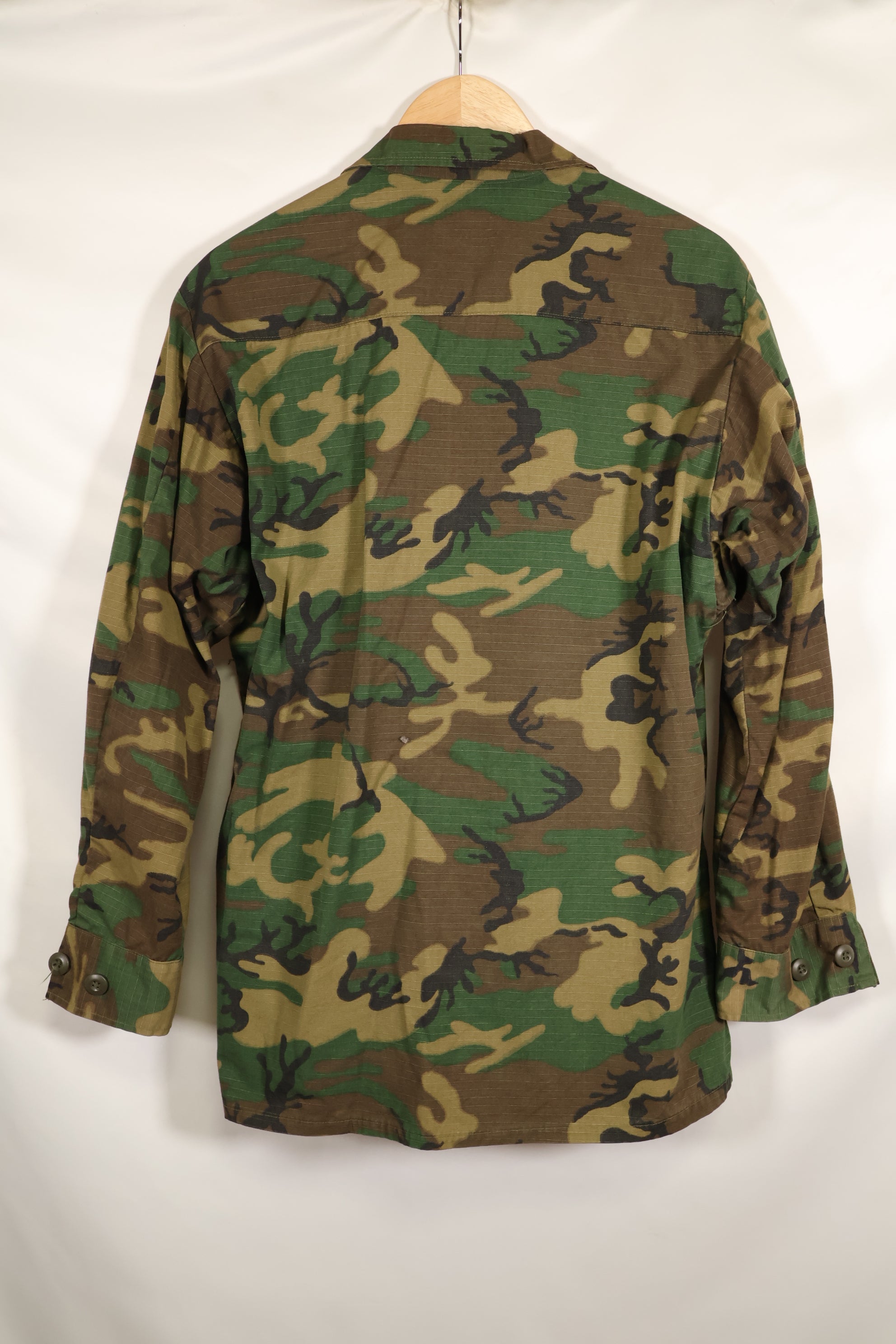 実物　1969年製　M-S　リップストップ　ERDL ファティーグジャケット　ブラウンリーフ  中古品