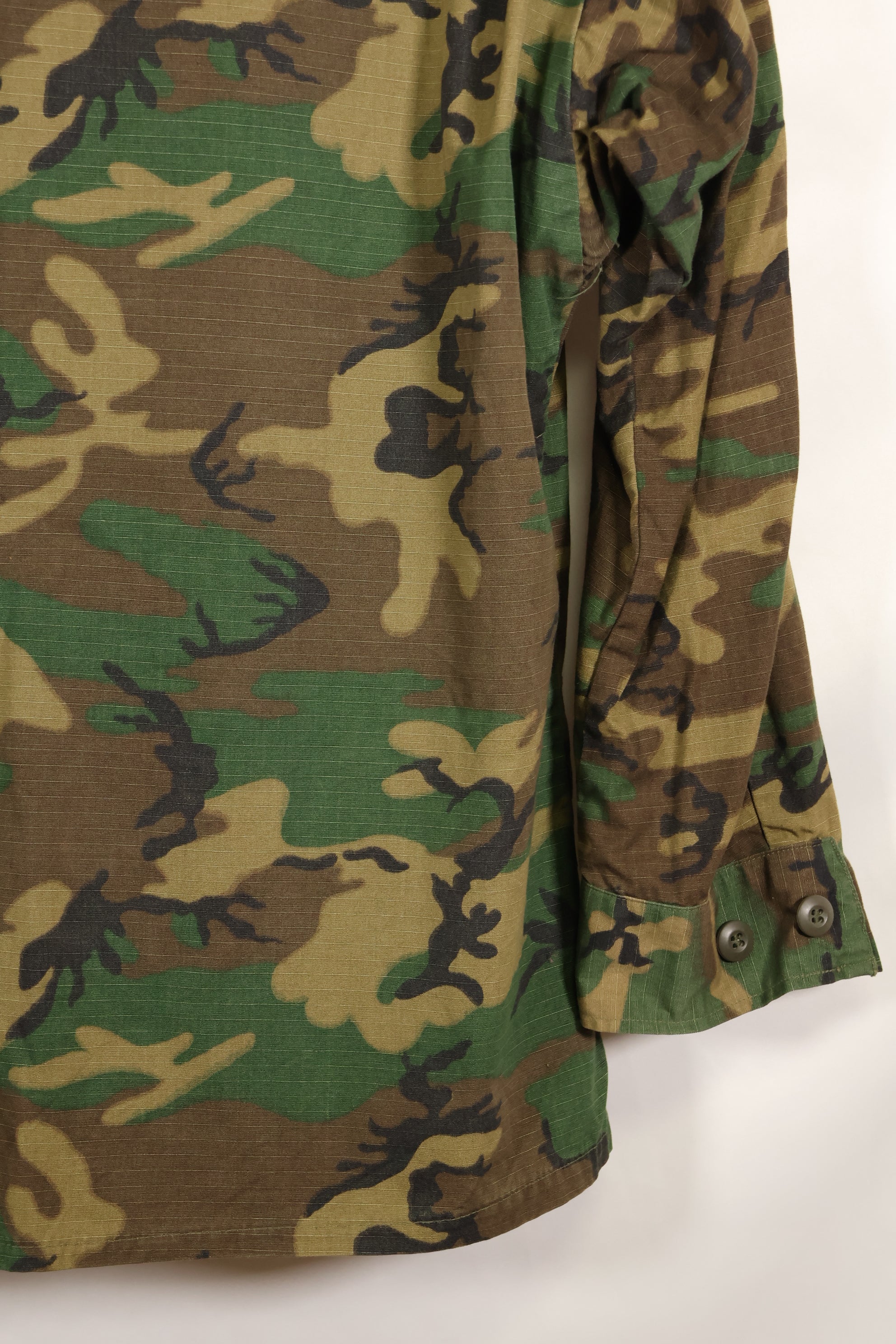 実物　1969年製　M-S　リップストップ　ERDL ファティーグジャケット　ブラウンリーフ  中古品