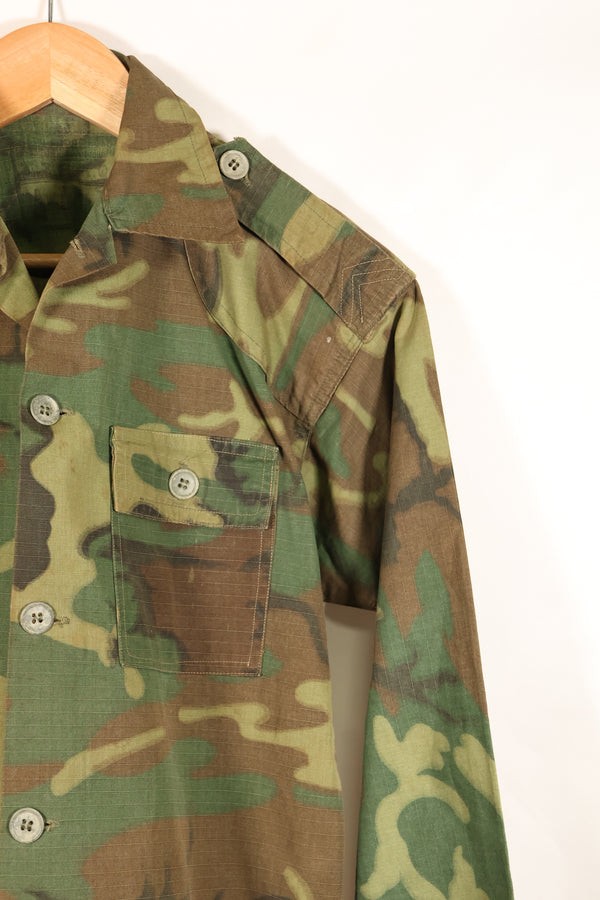 1960年代後半　南ベトナム軍　BDQ　M59　ERDL　リップストップ生地　シャツ　中古品