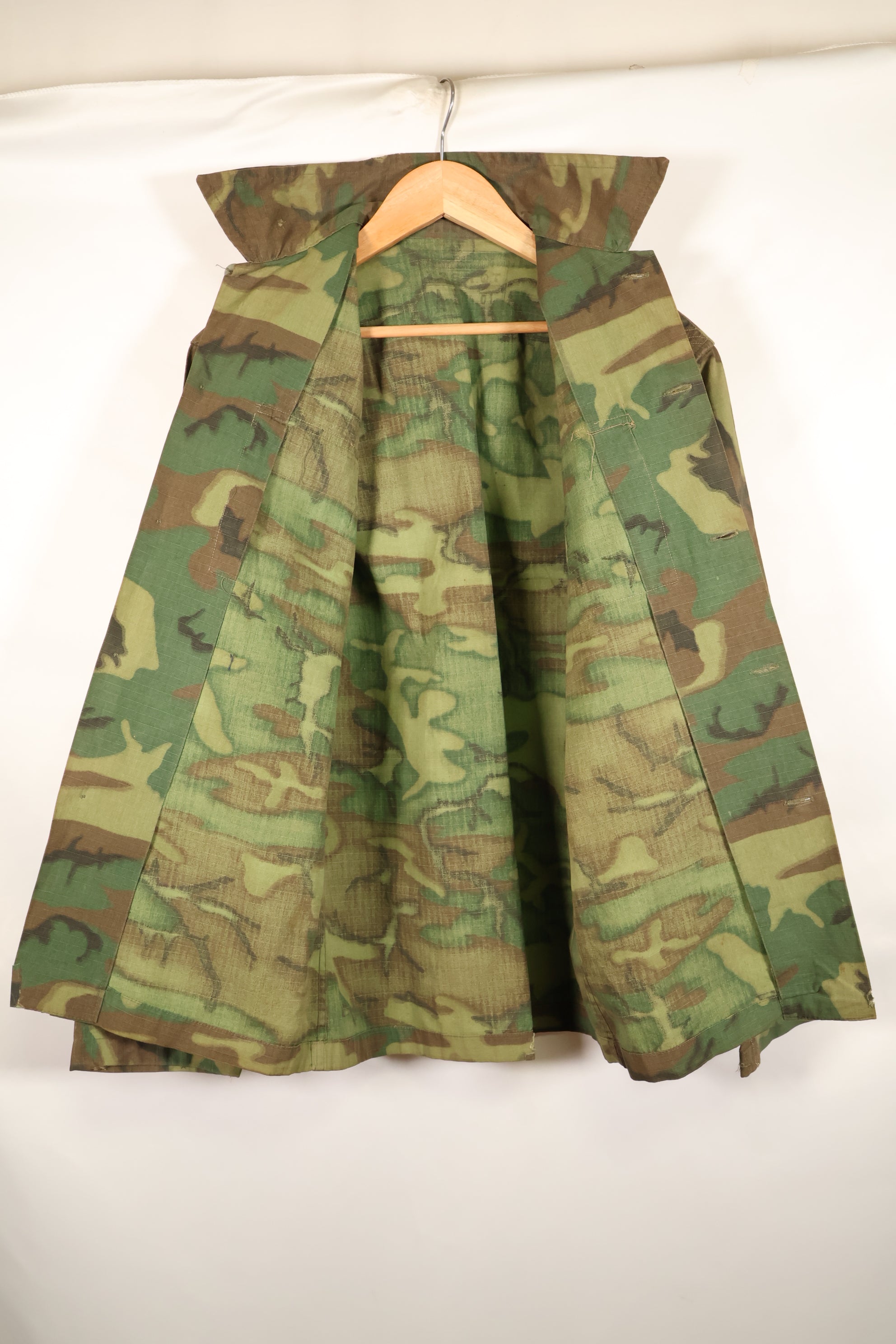 1960年代後半　南ベトナム軍　BDQ　M59　ERDL　リップストップ生地　シャツ　中古品