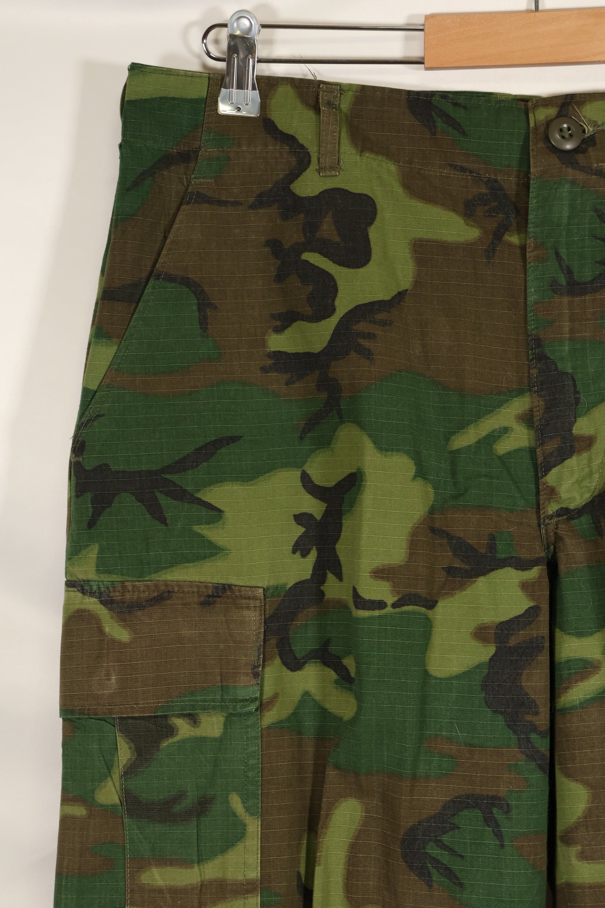 1968年契約　リップストップ　ERDL迷彩　ジャングルファティーグ　パンツ　M-R　状態良い　中古品
