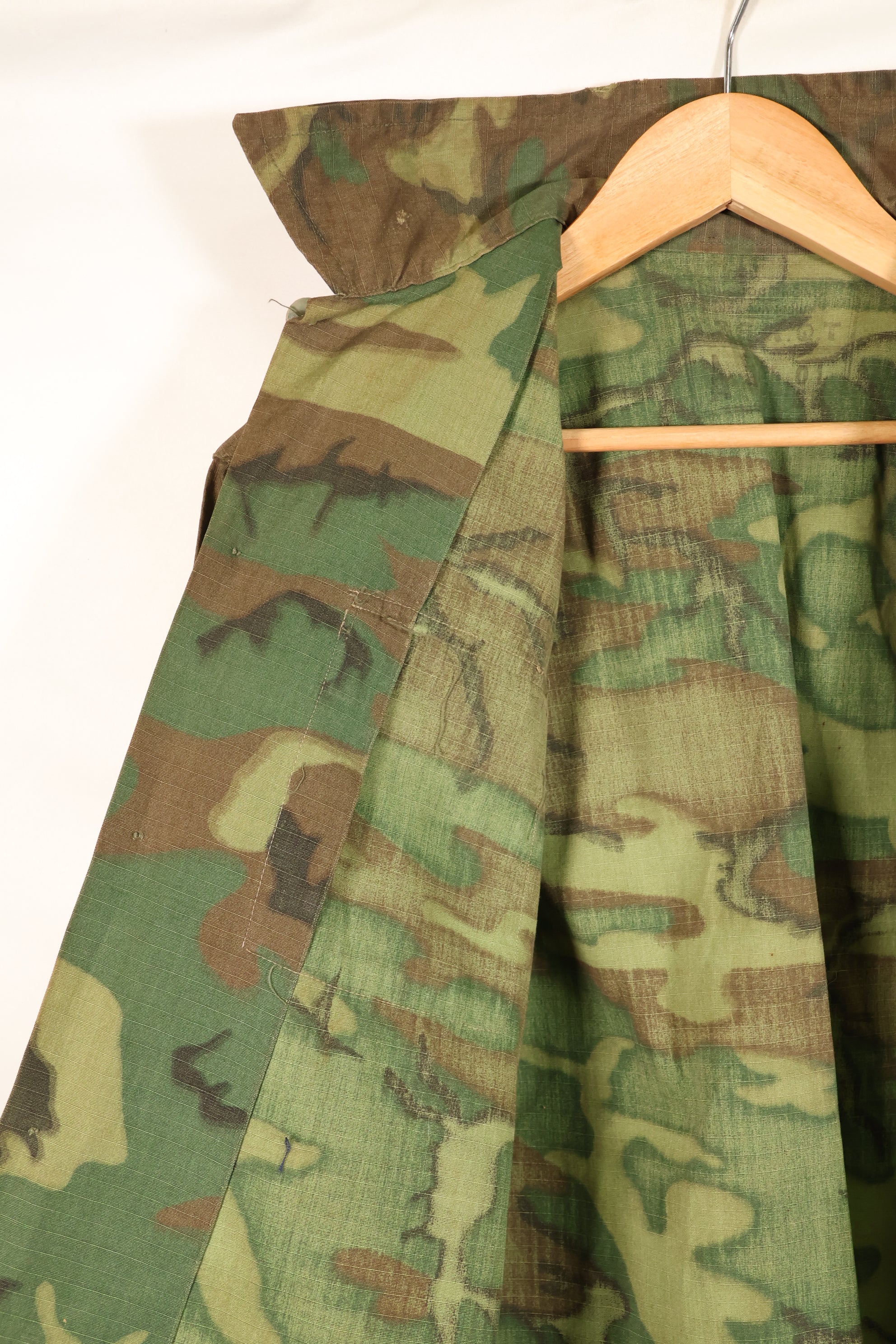 1960年代後半　南ベトナム軍　BDQ　M59　ERDL　リップストップ生地　シャツ　中古品