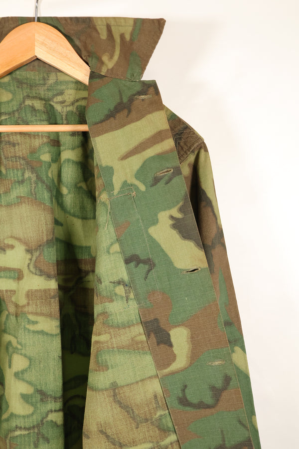 1960年代後半　南ベトナム軍　BDQ　M59　ERDL　リップストップ生地　シャツ　中古品