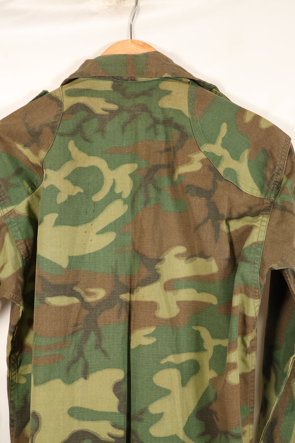 1960年代後半　南ベトナム軍　BDQ　M59　ERDL　リップストップ生地　シャツ　中古品
