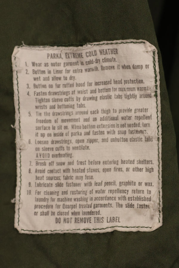 1974年契約　X-S-R　M65　フィールドパーカー　シェルのみ　中古品　A