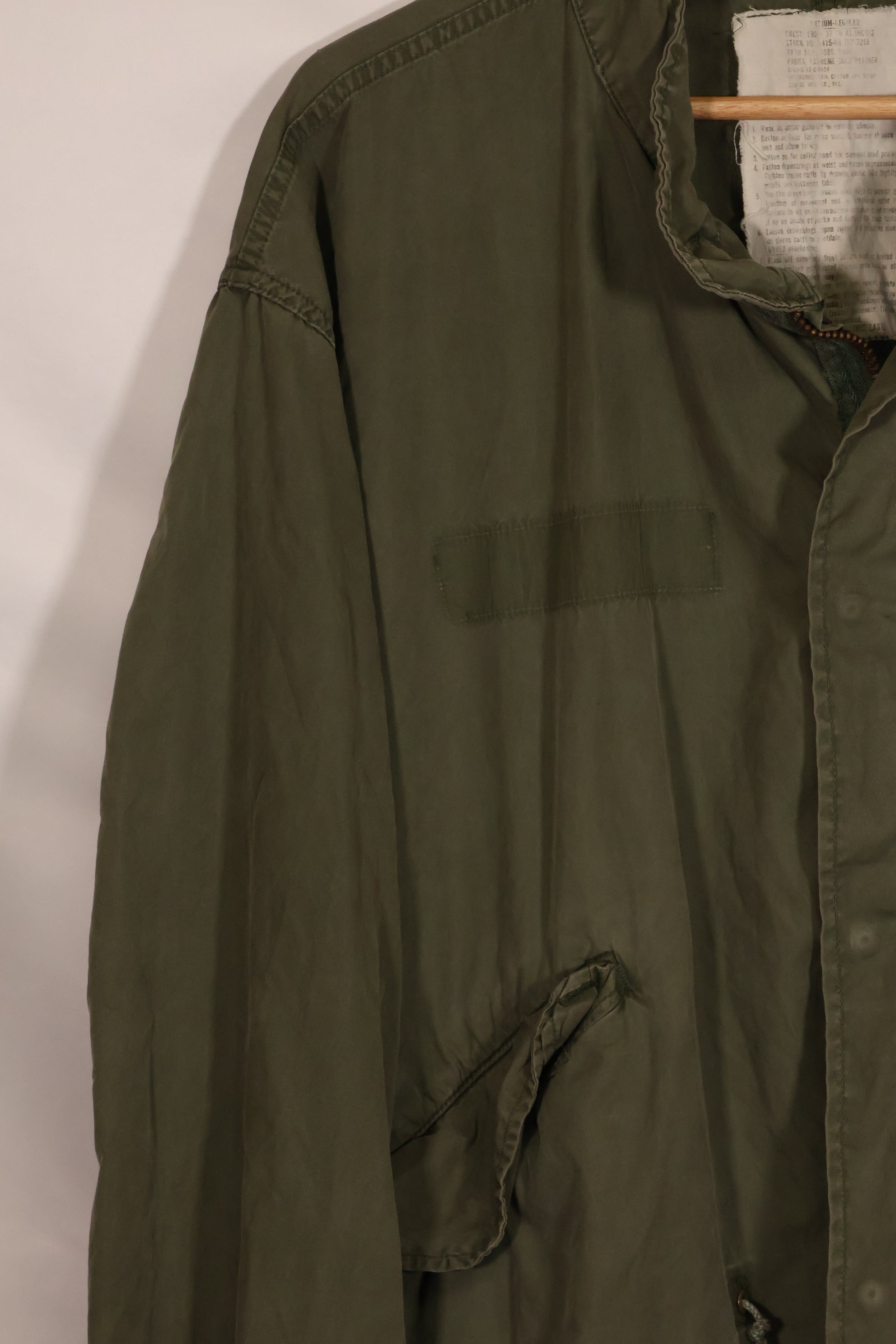 1978年契約　M-R　M65　フィールドパーカー　シェルのみ　中古品　B