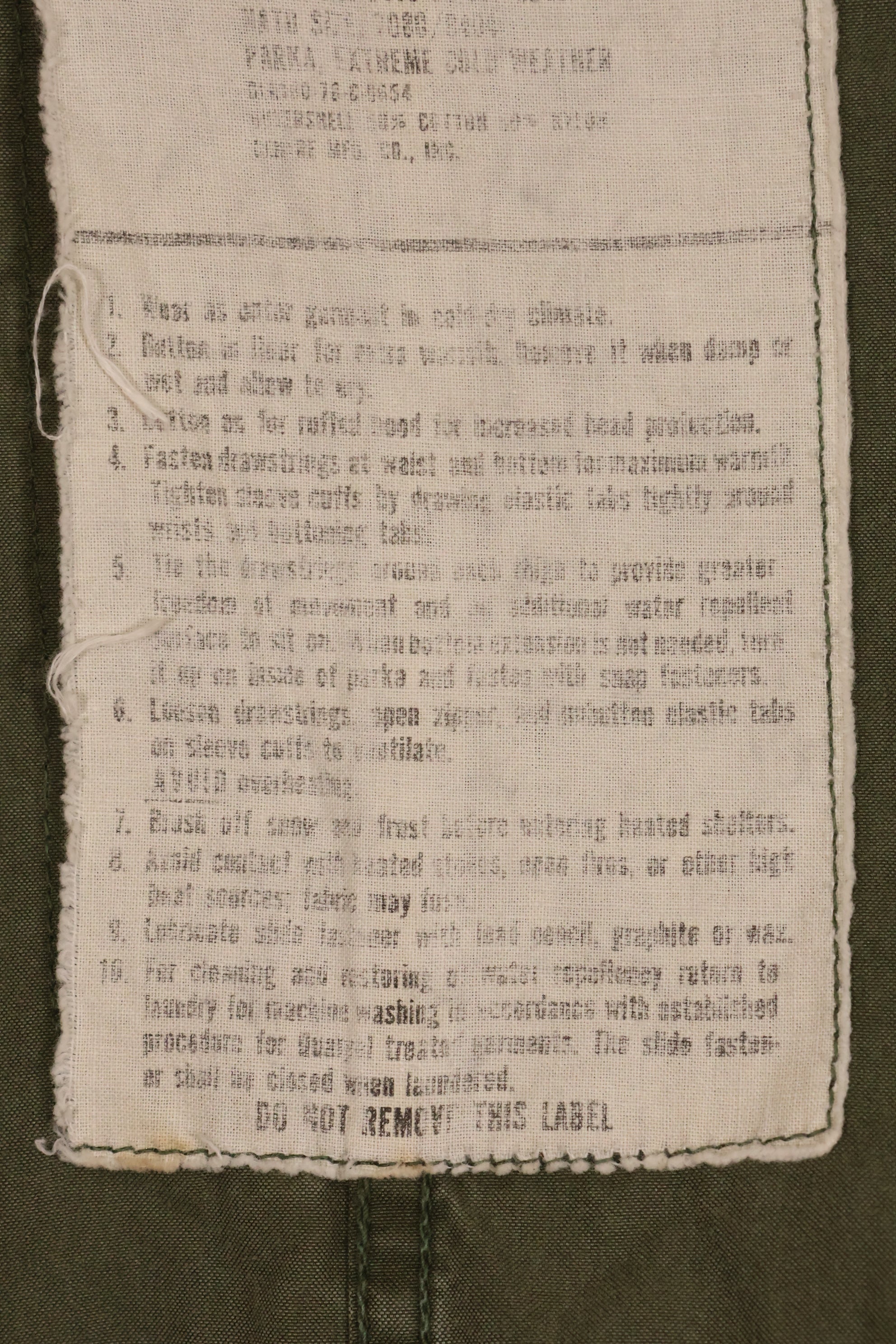 1978年契約　M-R　M65　フィールドパーカー　シェルのみ　中古品　B