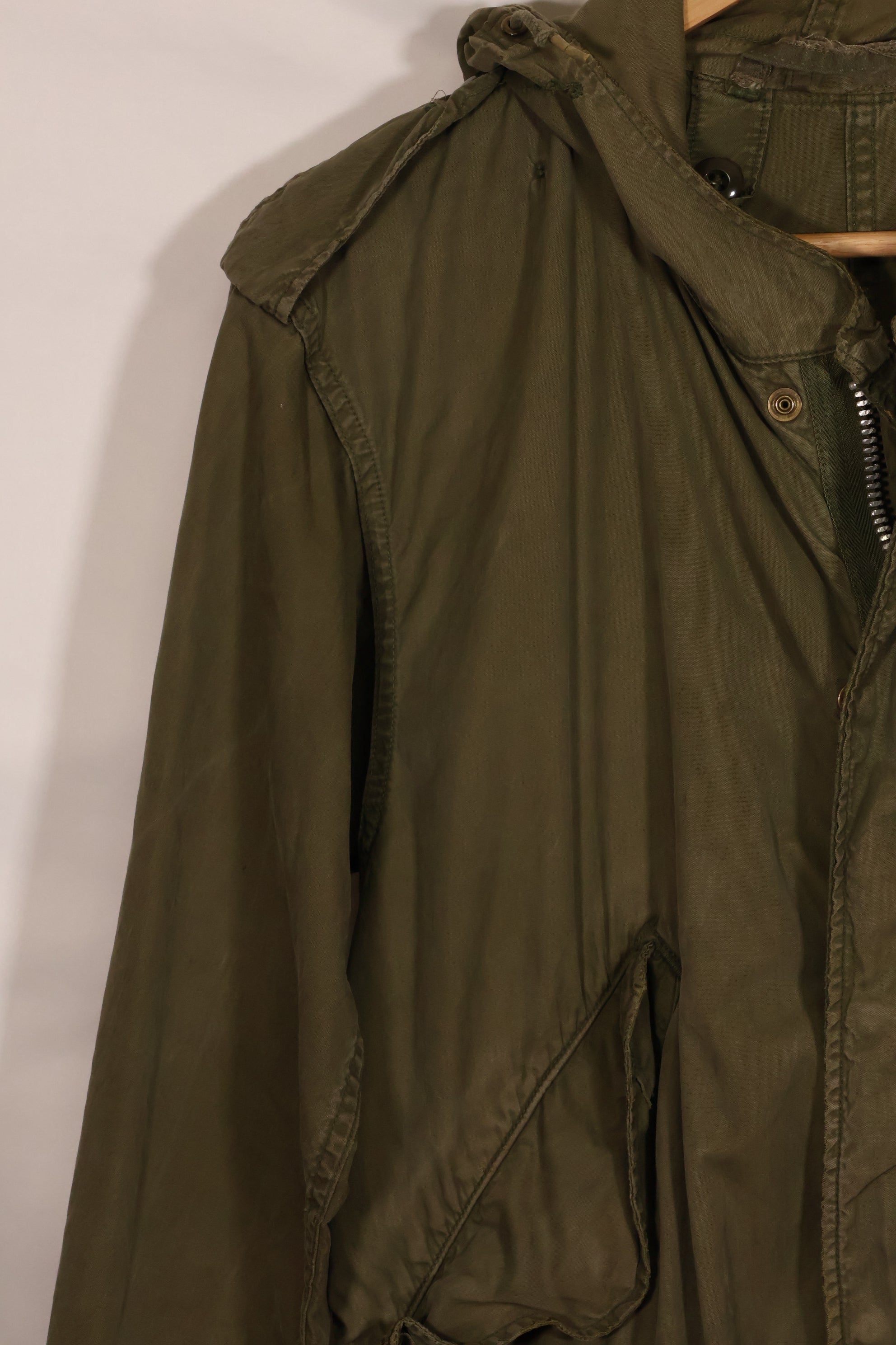 1950年代　欧州駐屯米兵　X-SMALL　M51 フィールドパーカー　シェルのみ　パッチ付　中古品