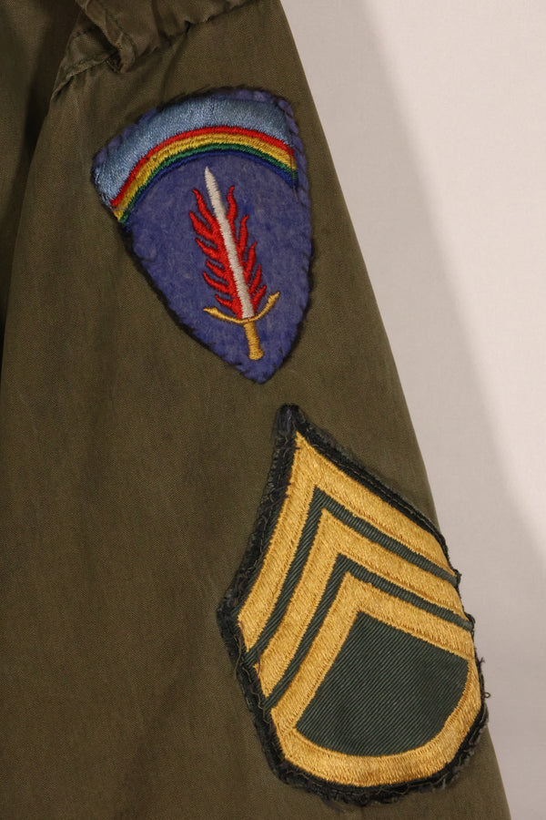1950年代　欧州駐屯米兵　X-SMALL　M51 フィールドパーカー　シェルのみ　パッチ付　中古品
