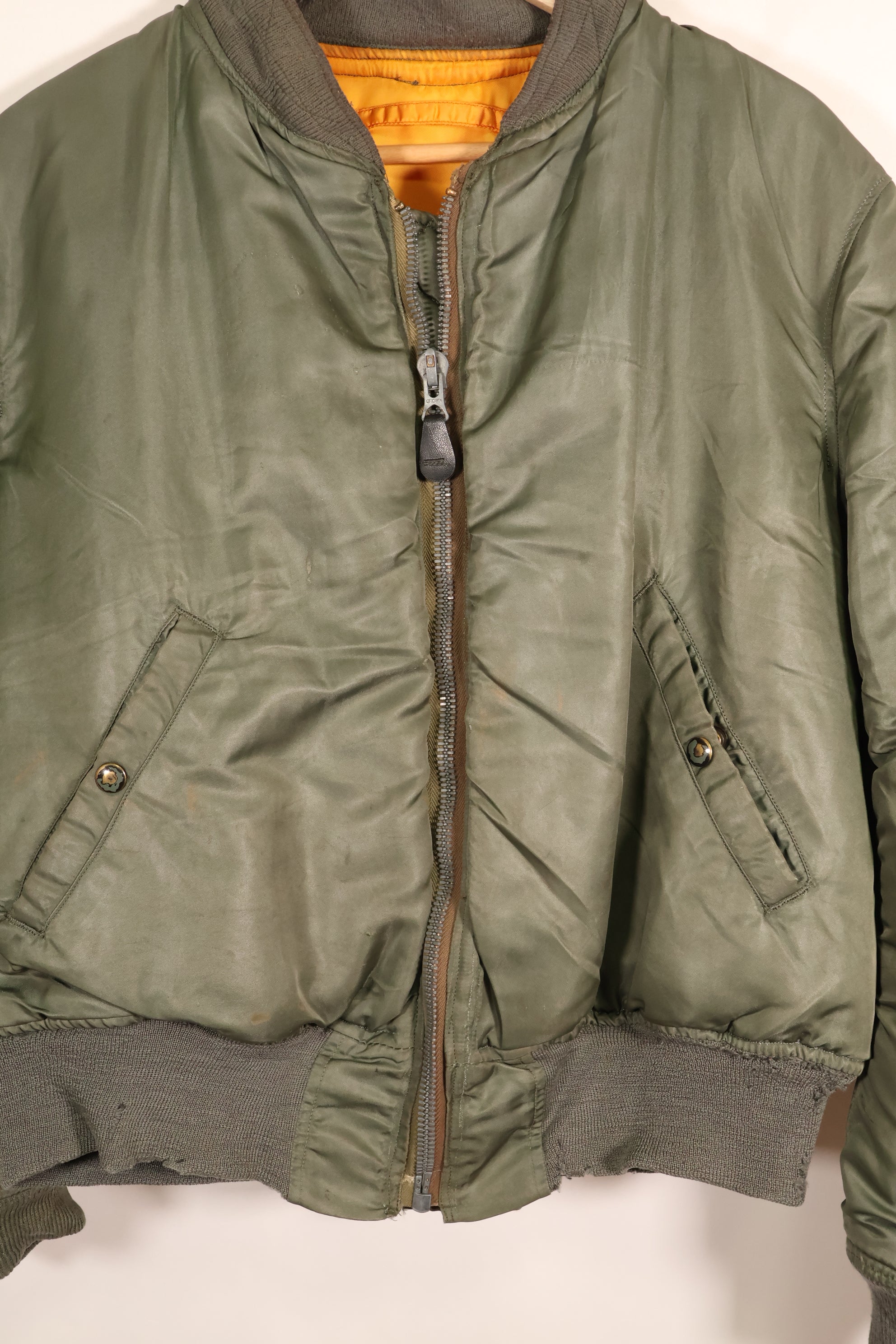 1964年契約　LARGE　アメリカ空軍　USAF　MA-1　インターメディエート　フライトジャケット　中古品