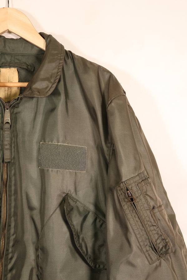 推定1983年契約　LARGE　アメリカ海軍　CWU-45P　フライトジャケット　プリーツ付　中古品
