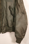 推定1983年契約　LARGE　アメリカ海軍　CWU-45P　フライトジャケット　プリーツ付　中古品