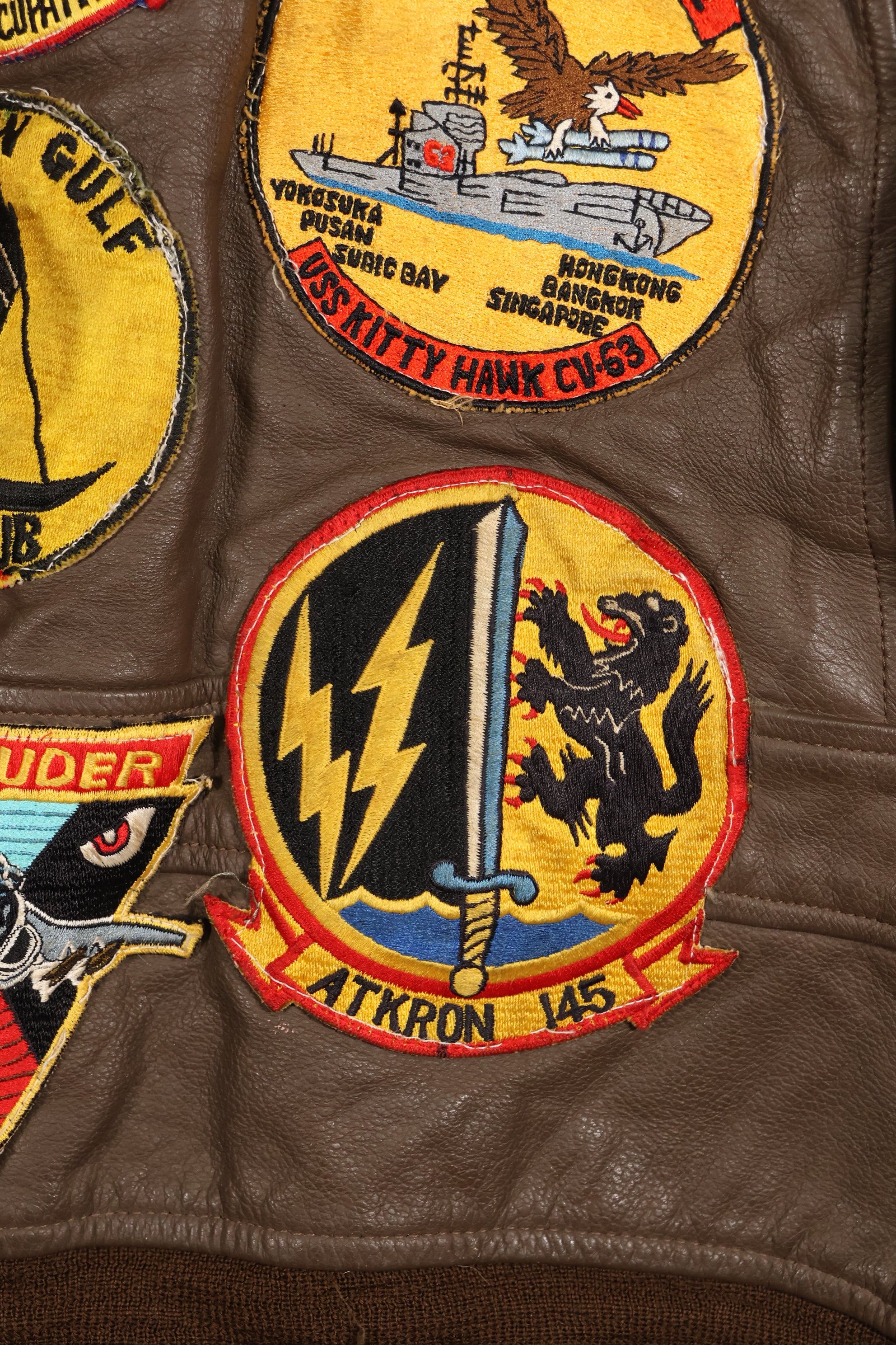 1977年契約　パッチ付　アメリカ海軍　G-1　フライトジャケット　サイズ40　状態良い