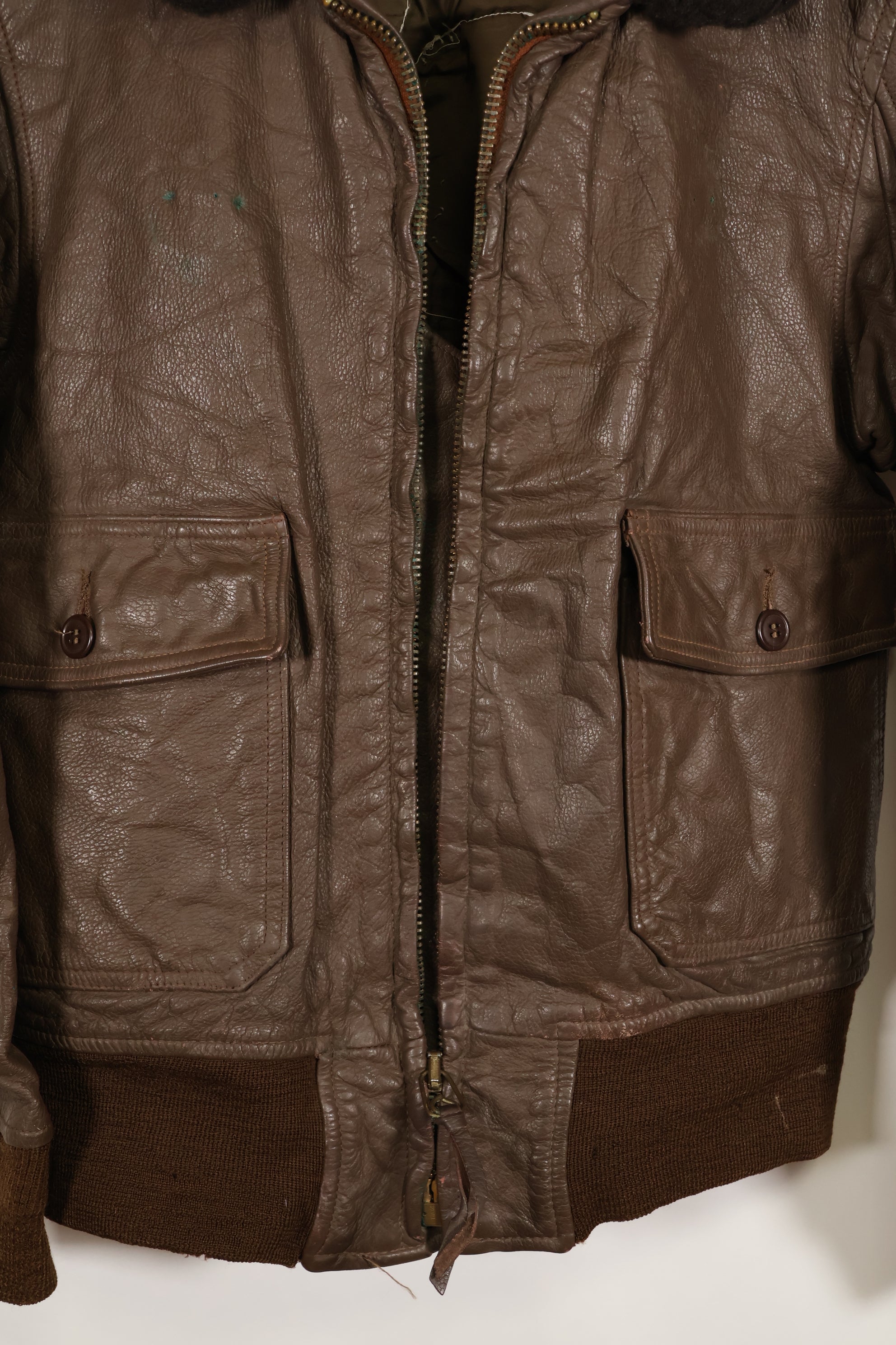 1977年契約　パッチ付　アメリカ海軍　G-1　フライトジャケット　サイズ40　状態良い