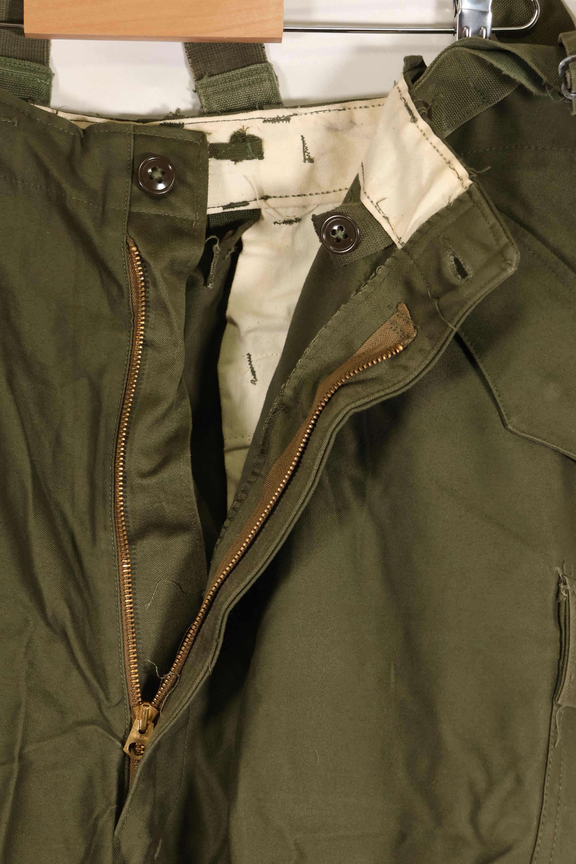 1951年契約　L-R　M51 コットン　フィールドパンツ　サスペンダー付き　中古品