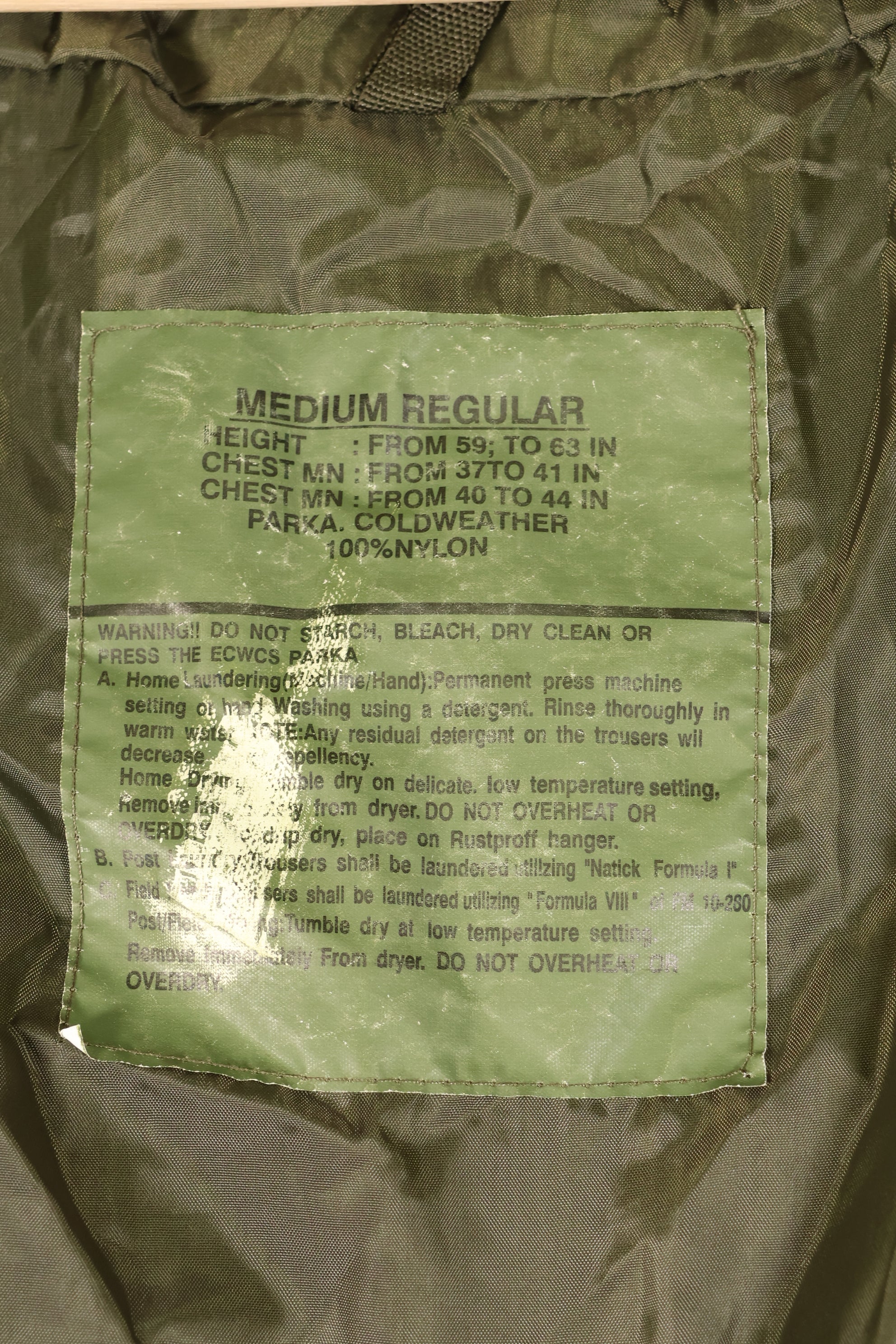 1990年代　民間品　M-R　アメリカ軍　ECWCS　Gen 1　ゴアテックスパーカー　同等品　中古品