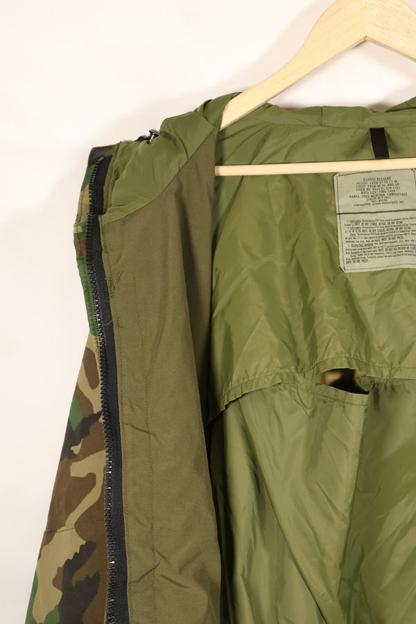 1990年契約 U.S. Army ECWCS 1st Generation ゴアテックスパーカー ウッドランド迷彩 X-Large Regular 中古品