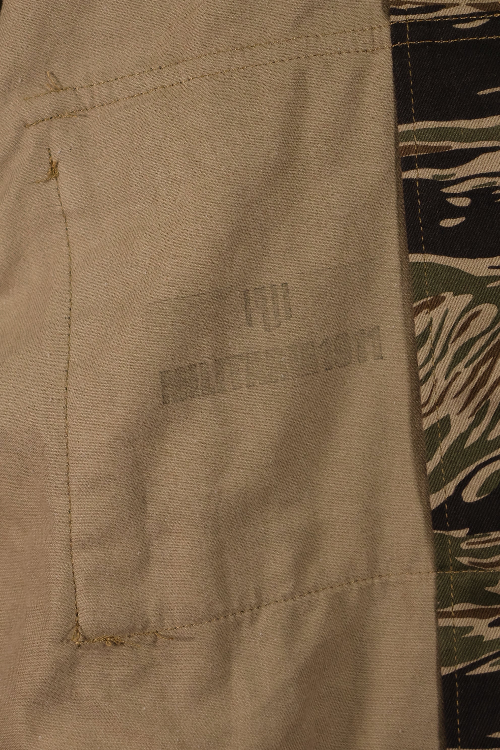 【限定生産品】レプリカ　沖縄 Mugi's 刺繍　MILITARIA 1911 シルバータイガー  USカットシャツ　ツアージャケット