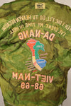 【限定生産品】レプリカ　沖縄 Mugi's 刺繍　ベトナム戦争　スーバニアジャケット　実物ポンチョライナー製