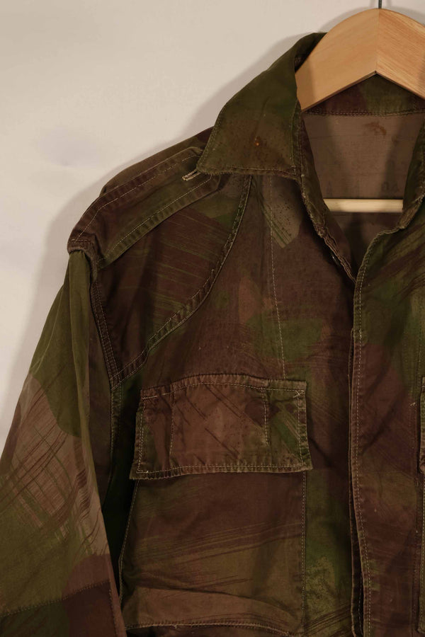 実物　1961年製　ARVN Windproof 迷彩　シャツ　薄手生地　ボタン欠損あり　レア品