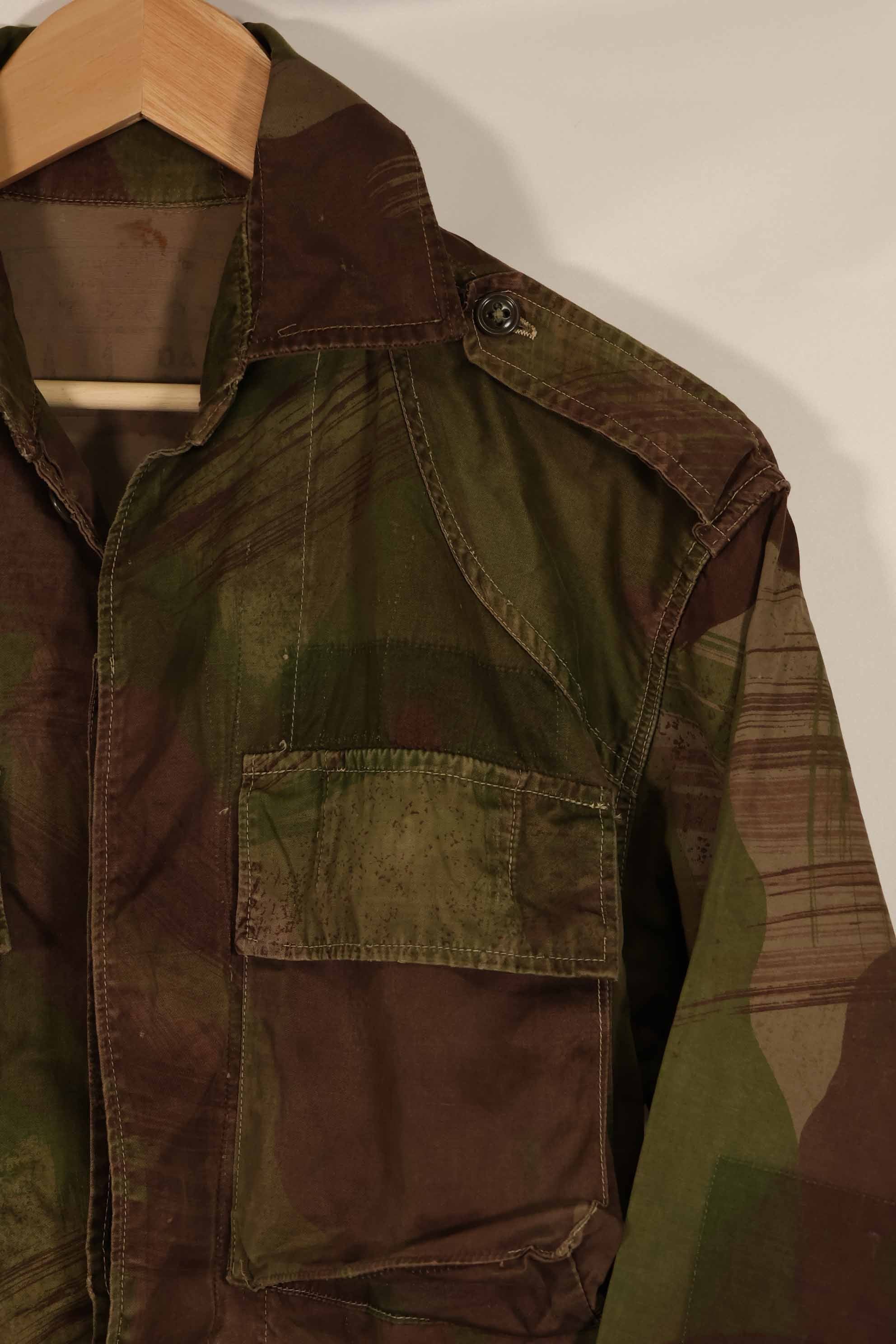 実物　1961年製　ARVN Windproof 迷彩　シャツ　薄手生地　ボタン欠損あり　レア品