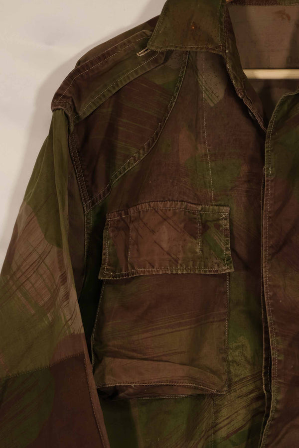 実物　1961年製　ARVN Windproof 迷彩　シャツ　薄手生地　ボタン欠損あり　レア品