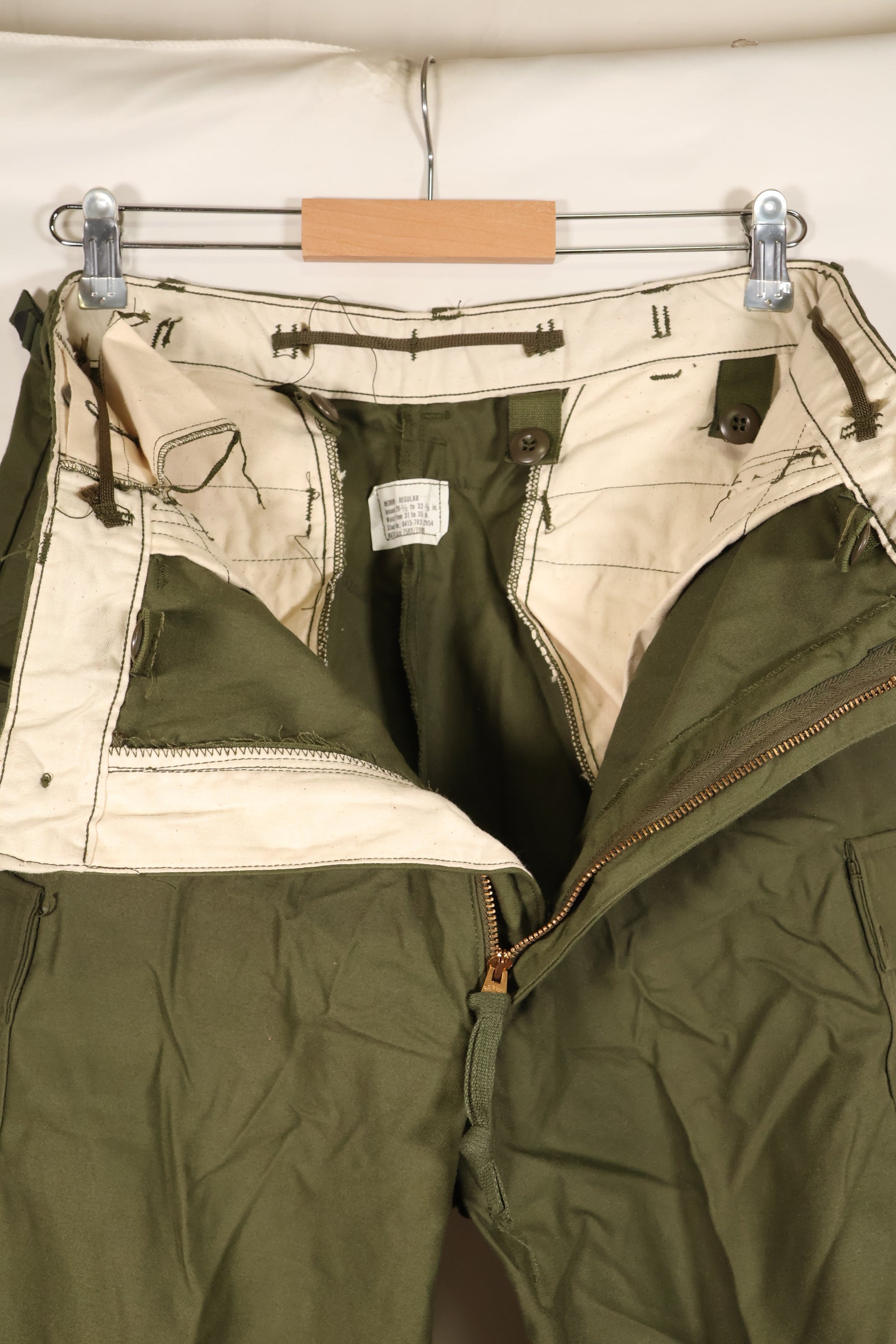 1974年契約　M-R　デッドストック　アメリカ軍　M65　フィールドパンツ　カーゴパンツ　状態良い NOS