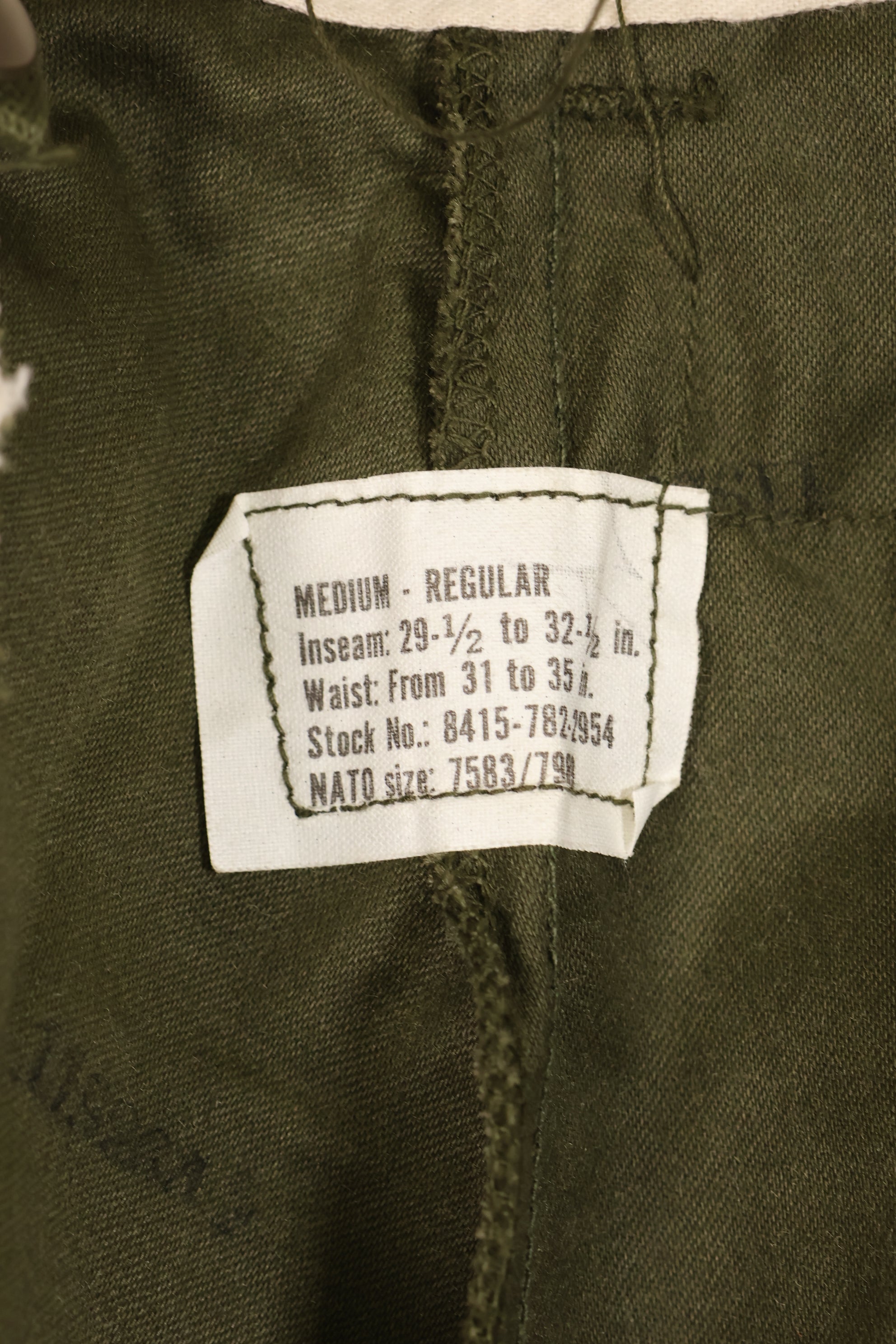 1974年契約　M-R　デッドストック　アメリカ軍　M65　フィールドパンツ　カーゴパンツ　状態良い NOS