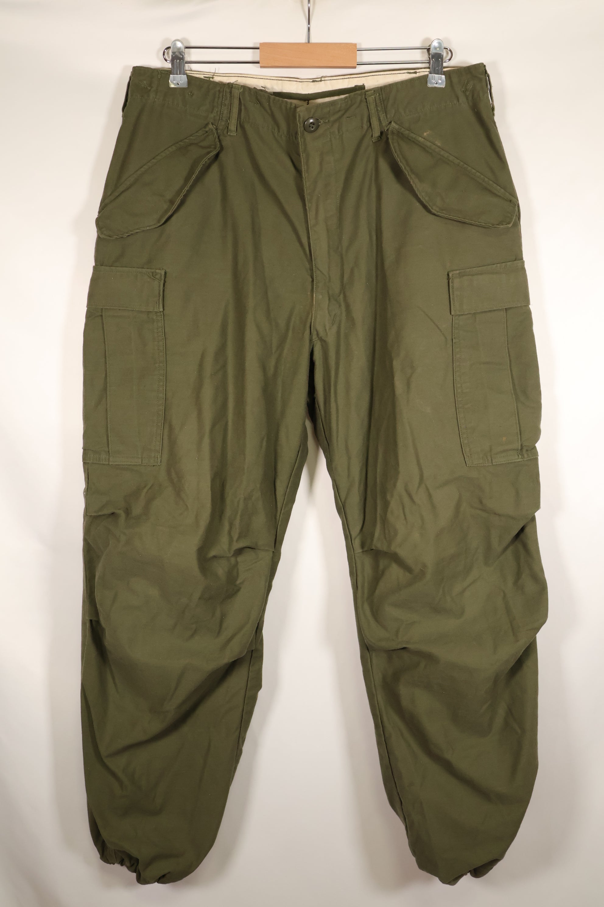 1967年契約　M-R　初期個体　アメリカ軍　M65 フィールドパンツ　カーゴパンツ　裾改造あり　中古品