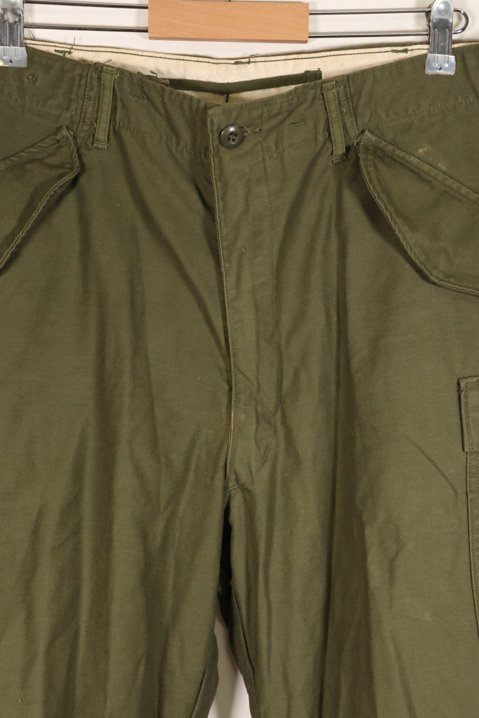 1967年契約　M-R　初期個体　アメリカ軍　M65 フィールドパンツ　カーゴパンツ　裾改造あり　中古品