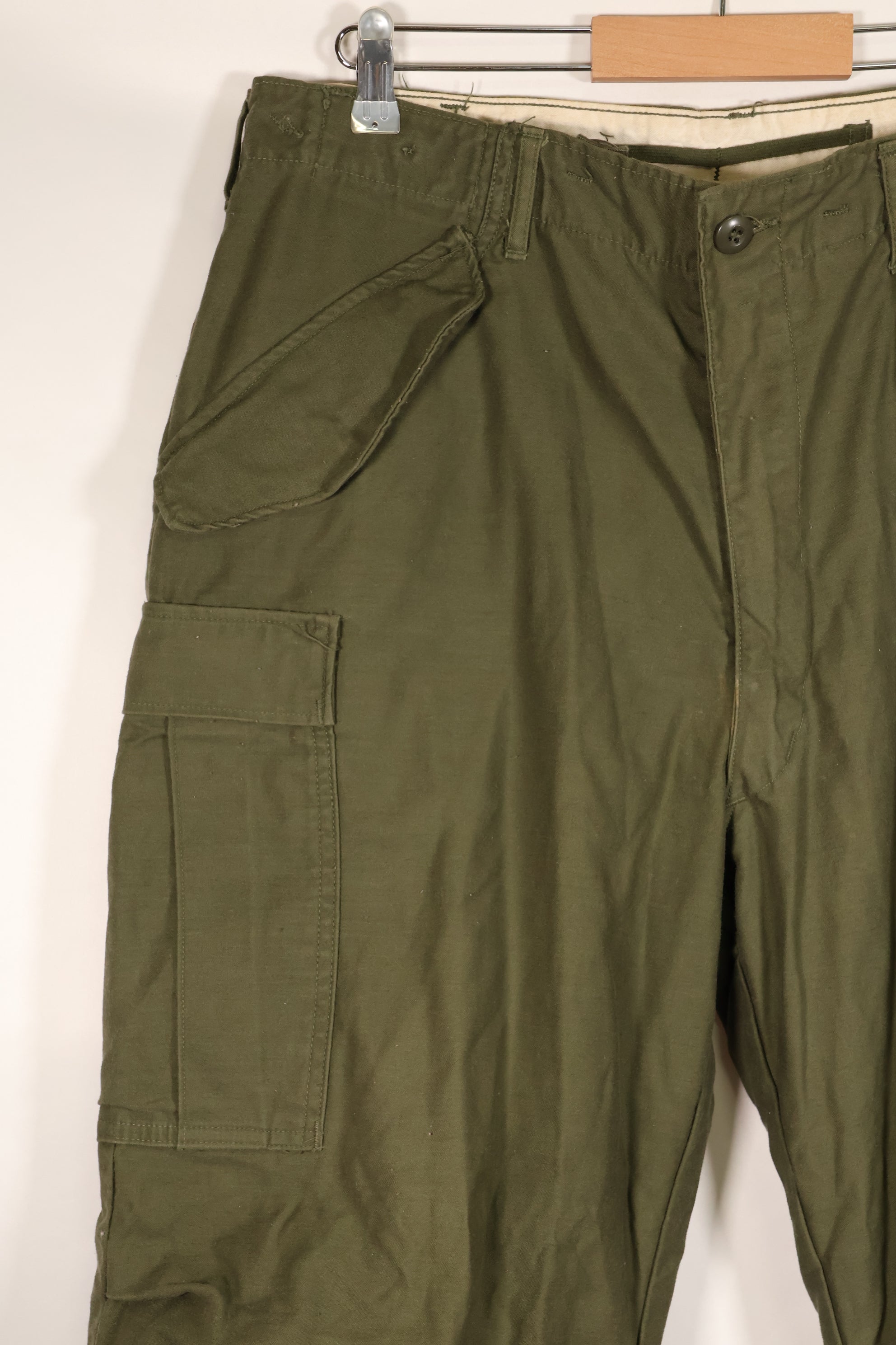 1967年契約　M-R　初期個体　アメリカ軍　M65 フィールドパンツ　カーゴパンツ　裾改造あり　中古品