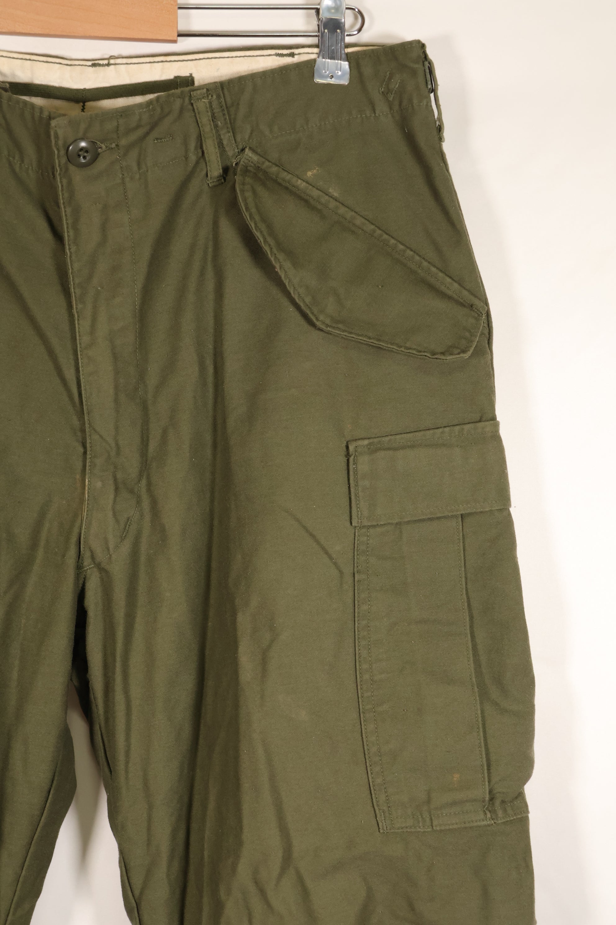 1967年契約　M-R　初期個体　アメリカ軍　M65 フィールドパンツ　カーゴパンツ　裾改造あり　中古品