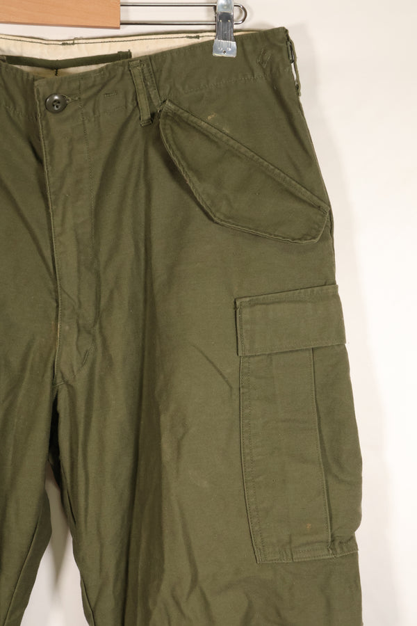 1967年契約　M-R　初期個体　アメリカ軍　M65 フィールドパンツ　カーゴパンツ　裾改造あり　中古品