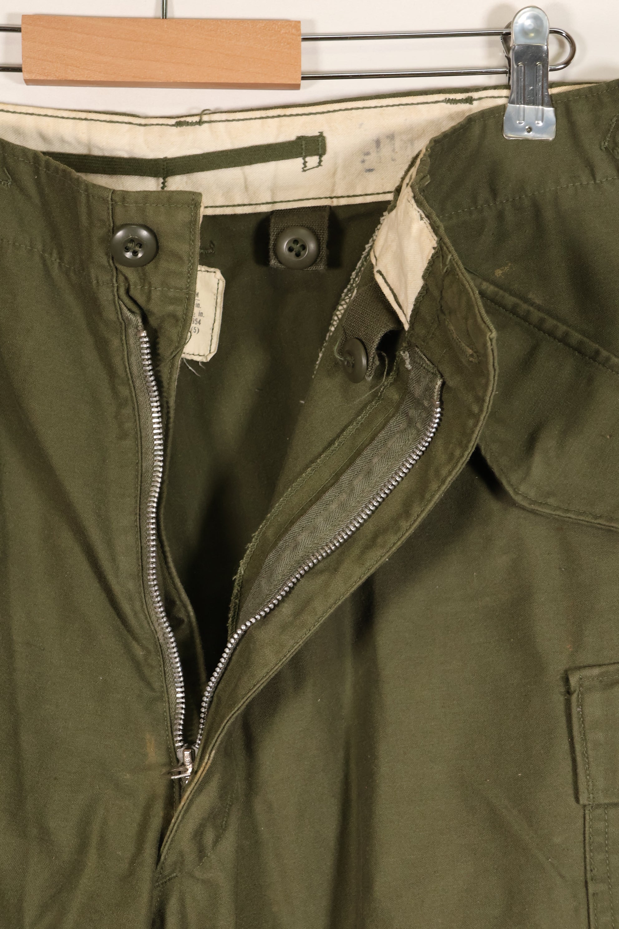 1967年契約　M-R　初期個体　アメリカ軍　M65 フィールドパンツ　カーゴパンツ　裾改造あり　中古品