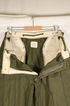 1967年契約　M-R　初期個体　アメリカ軍　M65 フィールドパンツ　カーゴパンツ　裾改造あり　中古品