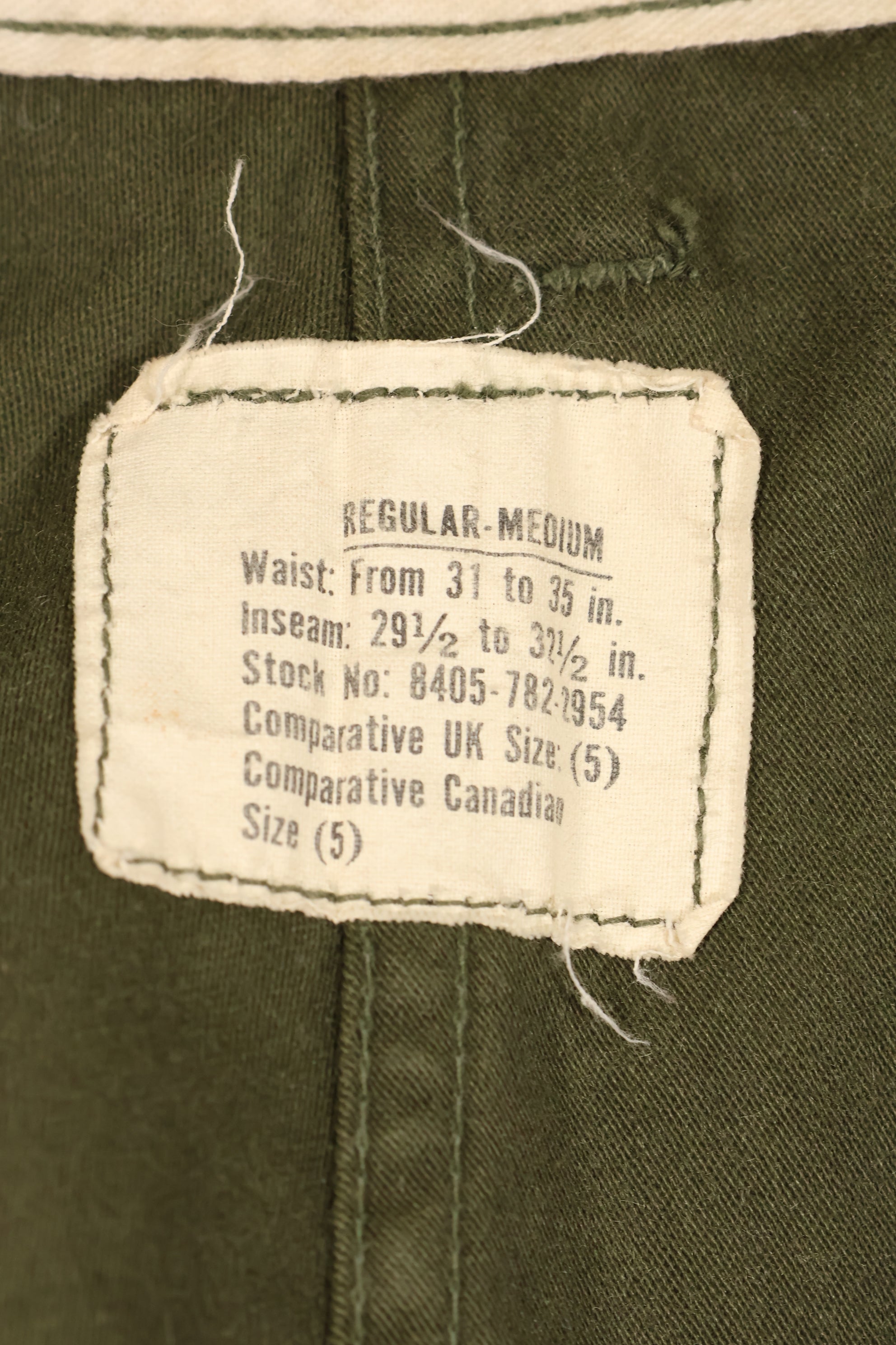1967年契約　M-R　初期個体　アメリカ軍　M65 フィールドパンツ　カーゴパンツ　裾改造あり　中古品